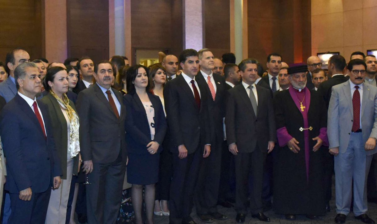 Senior Kurdish officials and US diplomats celebrate the 4th of July - America’s Independence Day - in Erbil, July 3, 2019. (Photo: Nechirvan Barzani's press office)